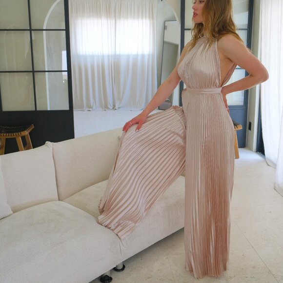 Maria pleated jumpsuit - Picture 1 of 3